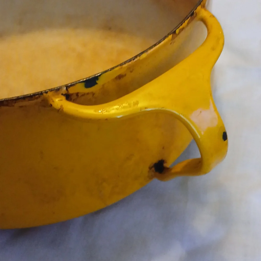 Dansk 7 in yellow Enamel pot Kobenstyle - Picture 2 of 7